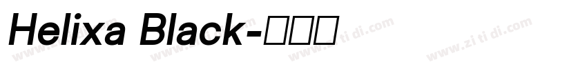 Helixa Black字体转换